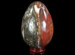 Colorful, Polished Petrified Wood Egg #51663-2